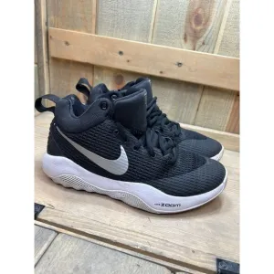 US6.5 NIKE Zoom Rev Mens Black White Basketball Shoes 922048-001