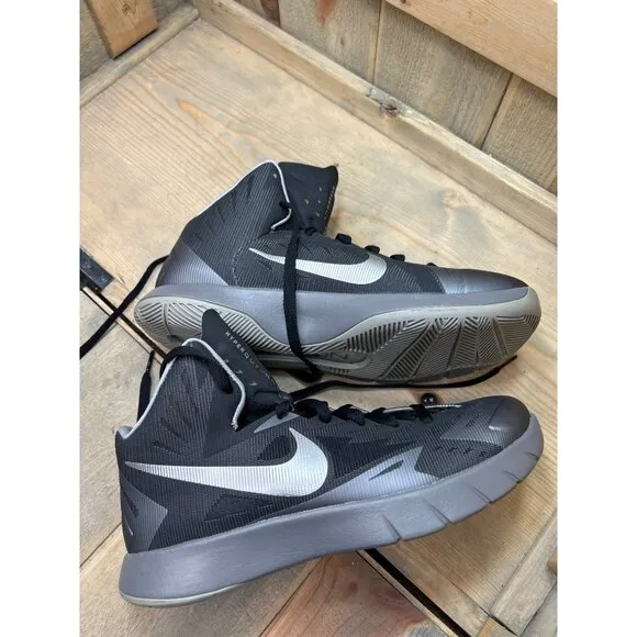 US8.5 Nike Lunar Hyperquickness Basketball Shoes Mens Black 652777-004