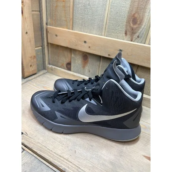 US8.5 Nike Lunar Hyperquickness Basketball Shoes Mens Black 652777-004
