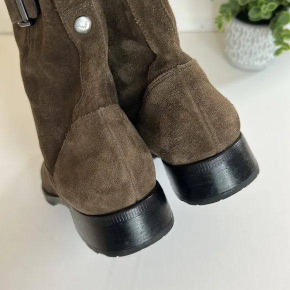 Vía  Spiga Brown Suede mid calfflat boots Womens