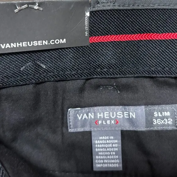 Van Heusen Flex 3 Slim Fit Dress Pants - Men's Size 36 x 32 - NWT - 2136