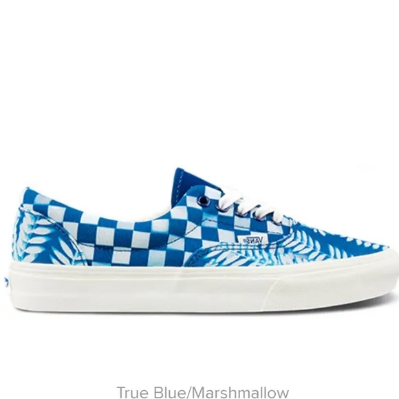 Vans Blue  solar floral sneaker skate shoes
