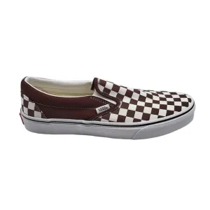 Vans Classic Slip On Shoes Size 10 Brown White Checkered
