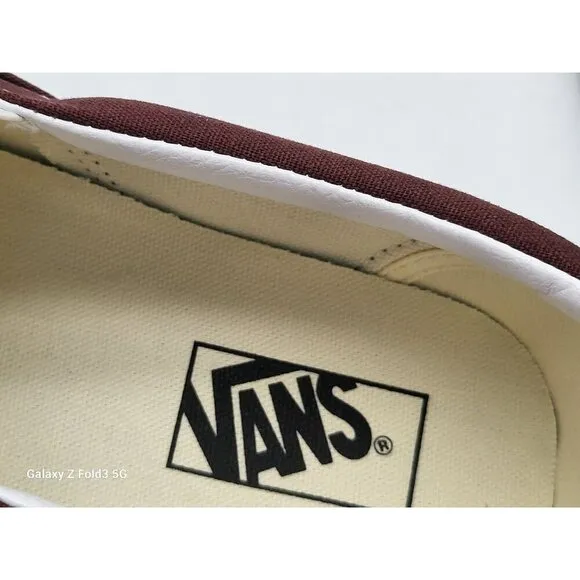 Vans Classic Slip On Shoes Size 10 Brown White Checkered