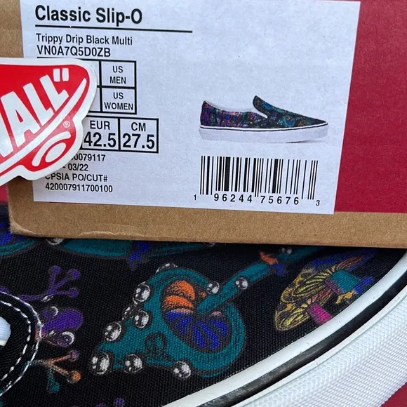 Vans Classic Slip-OnTrippy Drip Black MultiVNOA7Q5DOZBMen’s sneakers