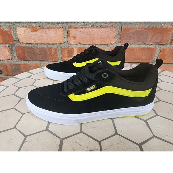 Vans Kyle Walker Black Sulphur Green Size US 7.5 Men's Rare VN0A5JIE8YY Sneakers