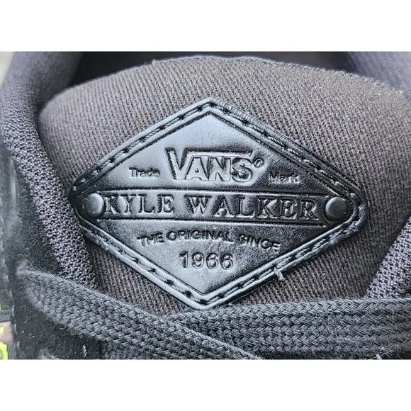 Vans Kyle Walker Black Sulphur Green Size US 7.5 Men's Rare VN0A5JIE8YY Sneakers