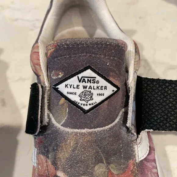 vans kyle walker pro 2 shoes (vase) floral suede skateboard