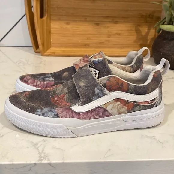 vans kyle walker pro 2 shoes (vase) floral suede skateboard