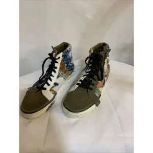 Vans Men 11‎ Sk8-Hi Reissue Ca Mixed Textile Military Olive Skate Shoes Unique