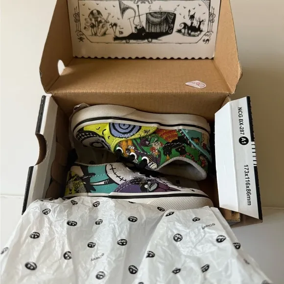 Vans nightmare before Christmas elastic lace shoes toddler 5