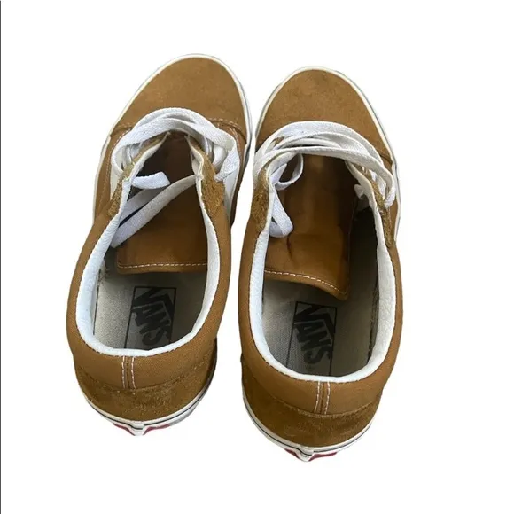 Vans Off The Wall Old Skool Yellow Suede Classic Shoes Sneakers Women