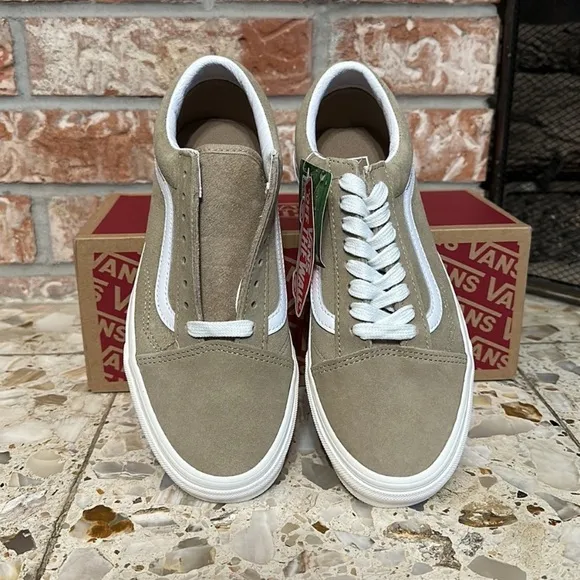 Vans Off The Wall Old Skool Yellow Suede Classic Shoes Sneakers Women