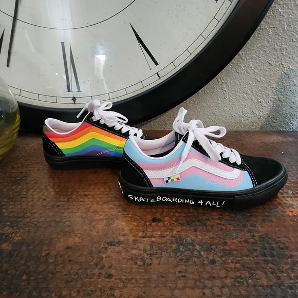 VANS Pride Skate Old Skool Shoes in Black Multi
