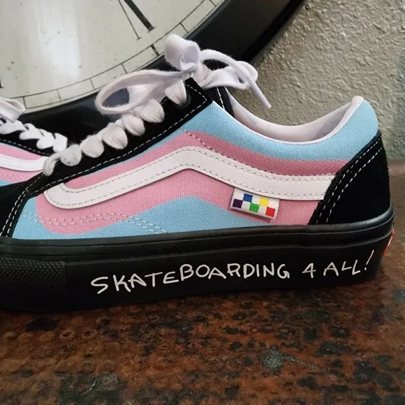 VANS Pride Skate Old Skool Shoes in Black Multi