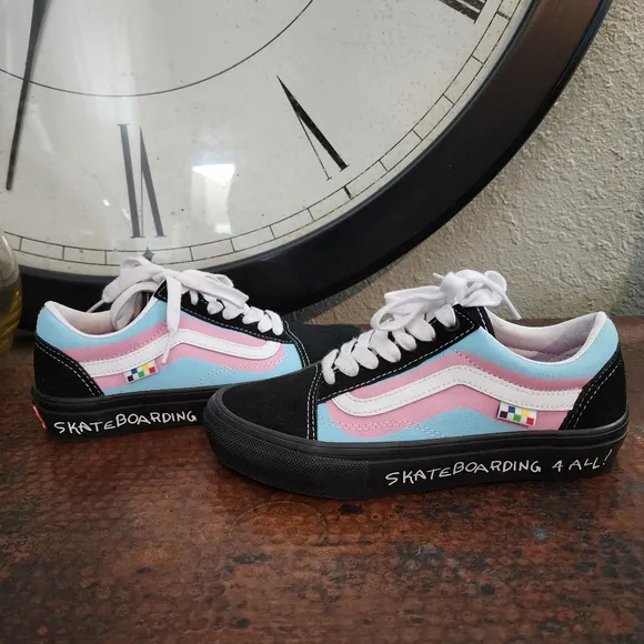 VANS Pride Skate Old Skool Shoes in Black Multi