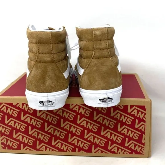 VANS Sk8-Hi Shoes Suede Tobacco Brown Casual Sneakers Men's Size VN0005U9TBN