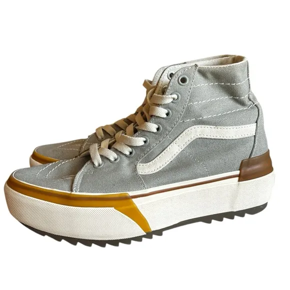 Vans Sk8-Hi Tapered Stacked Sneaker Sage Green Milieu Shoes M 7.5/ W 9.0