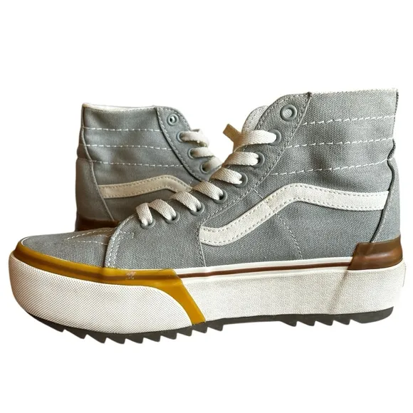 Vans Sk8-Hi Tapered Stacked Sneaker Sage Green Milieu Shoes M 7.5/ W 9.0