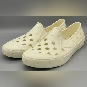 VANS TRK Trek Unisex Slip-On Water Shoes White Cream Rubber Men’s Size 12 NEW