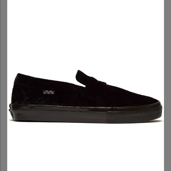 Vans velvet slip ons!