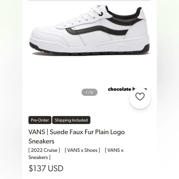 Vans Water-Resistant, Non Slip Sneakers, Size 7