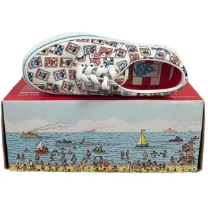VANS Wheres Waldo? Sneakers Lt Ed Kids Sz 1 Skatecore Indie Sleeze Retro Sporty