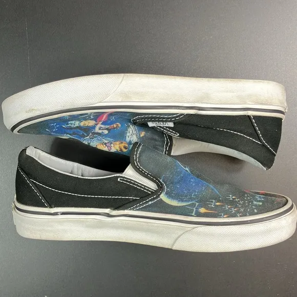 Vans x Star Wars New Hope Classic Slip On Unisex Sneaker Shoes M 5.5 / W 7