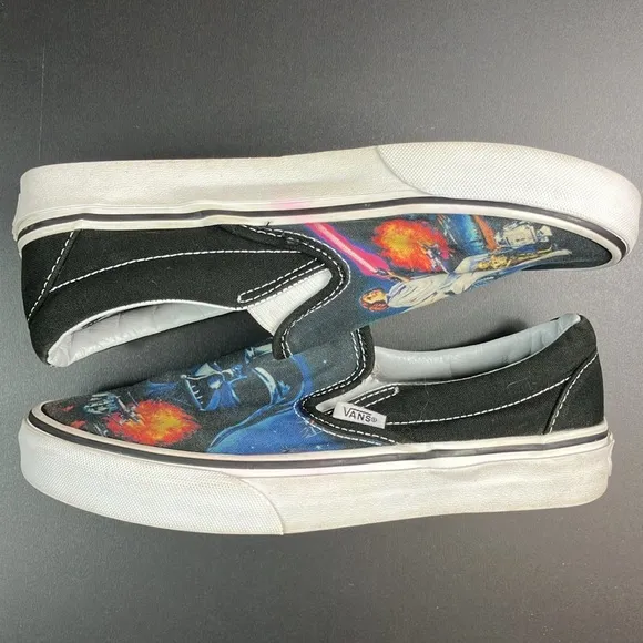 Vans x Star Wars New Hope Classic Slip On Unisex Sneaker Shoes M 5.5 / W 7