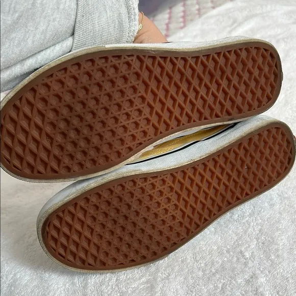Vans Yellow Checkered Slip-On Shoes