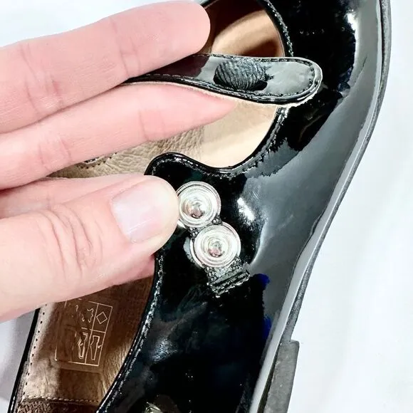 Venettini black patent leather Mary Jane shoes - Spain. 40