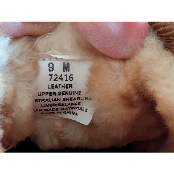 Vermont Country Store Men's 9 Women's 11 Sheepskin Scuffs Brown Shearling