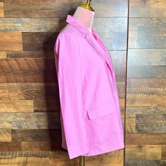 Vero Moda Carmen Long Sleeve Loose Blazer in Bonbon (Pink), Size Small. NWT!