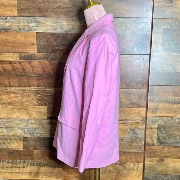 Vero Moda Carmen Long Sleeve Loose Blazer in Bonbon (Pink), Size Small. NWT!