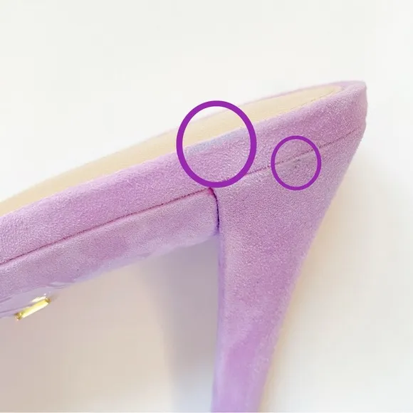 VERONICA BEARD MARCELINE purple Suede Crisscross ankle wrap strappy Sandal heels