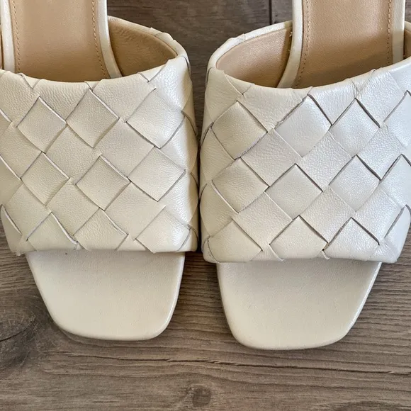 Veronica Beard Women's Kiele Leather Mule White size 8.5