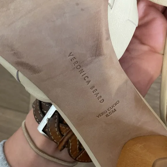 Veronica Beard Women's Kiele Leather Mule White size 8.5