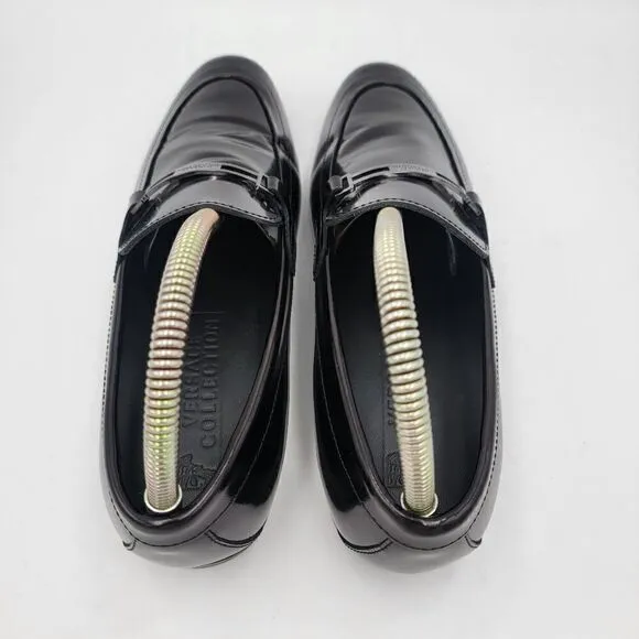 Versace Collection Black Patent Leather Loafers sz EU 40 US 8.5 Mens Womens 7.5