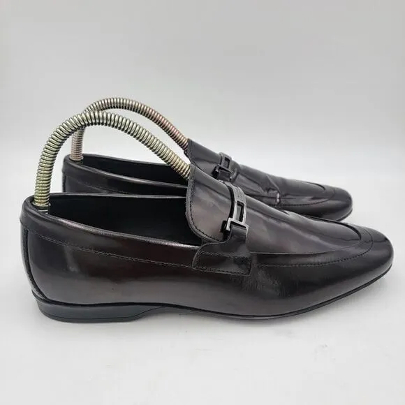 Versace Collection Black Patent Leather Loafers sz EU 40 US 8.5 Mens Womens 7.5