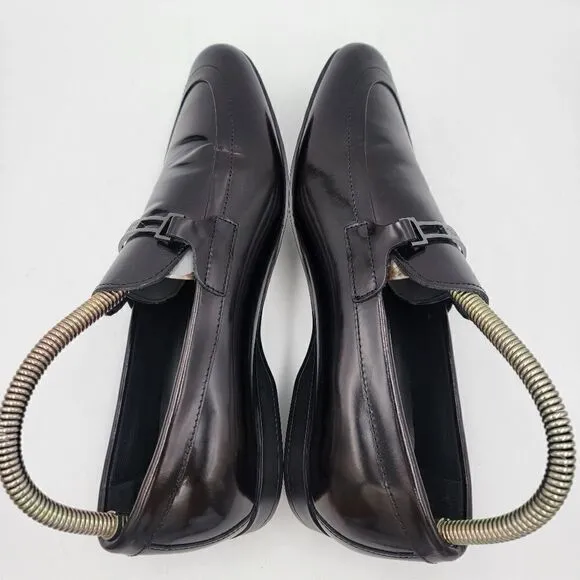 Versace Collection Black Patent Leather Loafers sz EU 40 US 8.5 Mens Womens 7.5