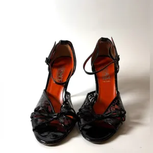 Versace Jeans Couture Vintage Patent Leather Sandals size 37.5