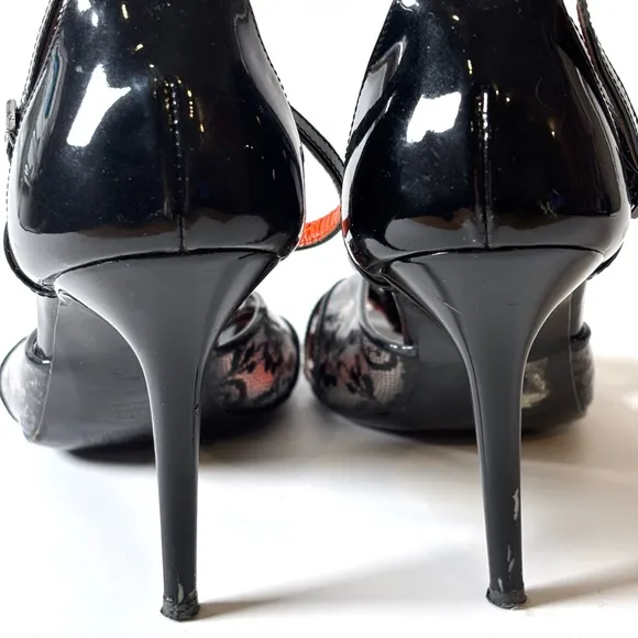Versace Jeans Couture Vintage Patent Leather Sandals size 37.5