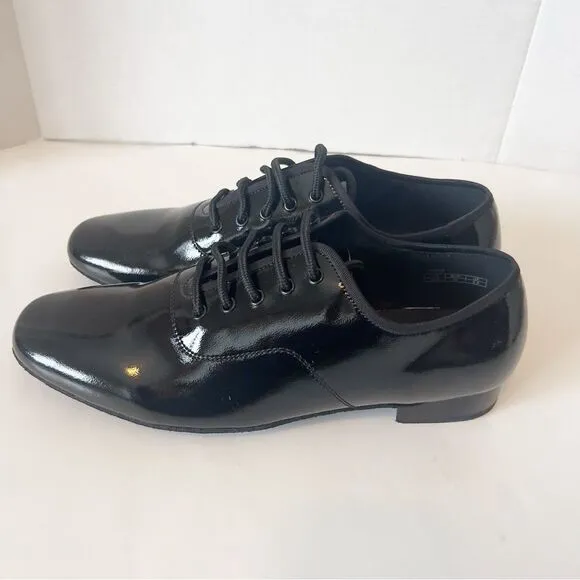 Very Fine Mens Lyon Black Ballroom Latin Waltz Tango Salsa Dance Shoe Size 10.5