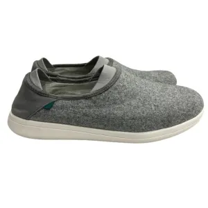 Vessi 100% Waterproof Vegan Wool Hard Bottom Sunday Slippers in Slate Gray - 13