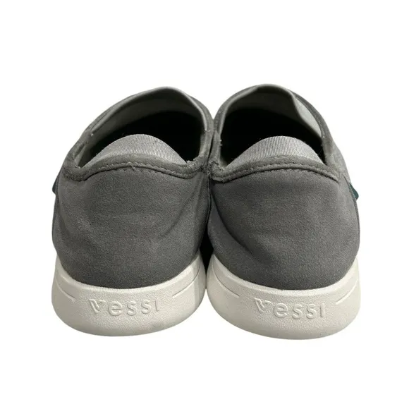 Vessi 100% Waterproof Vegan Wool Hard Bottom Sunday Slippers in Slate Gray - 13