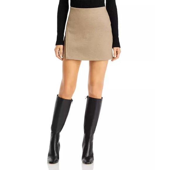 Vince Asymmetric Paneled Skirt (Birch) Womens Skirt, Size Small
