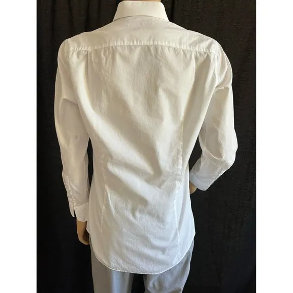 Vince Camuto Men's Shirt Dress Button Down White Slim Fit  Size 32/33