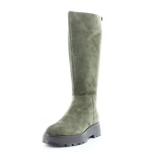 Vince Camuto Women's Nettrio Green Suede Lug Sole Tall Boot Size 8.5