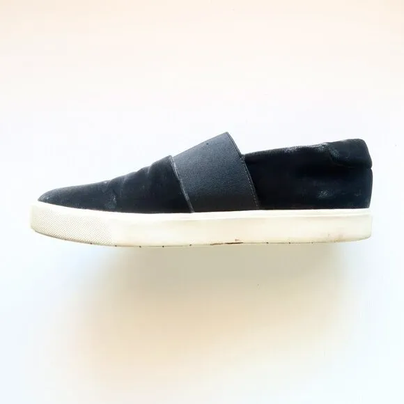 Vince Corbin Grey Velvet Slip On Sneakers / Flats / Shoes Size 9 M