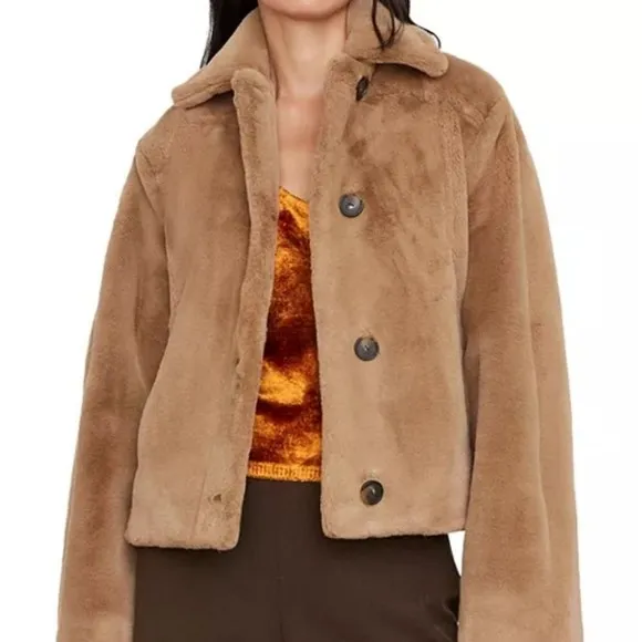 Vince Faux Fur Coat - Carmel